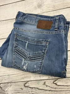 BKE Buckle Jake Boot Leg Cut Jeans Mens 40L Blue Medium Wash Denim Pants 40x34 - Picture 1 of 5