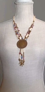 Stunning Doug & Mary Hancock Tribal Trade Bead Long Necklace! - Picture 1 of 7