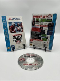 Bill Walsh College Football (Sega CD, 1993) CIB Complete w/ Registration Card