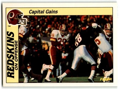1988 Fleer Team Action #51 Capital Gains Washington Redskins - Image 1 of 2