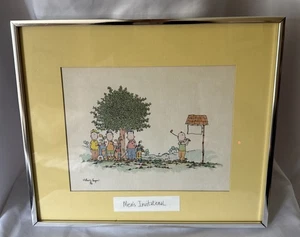 Seltener William Eagan signierter Herren-Aquarelldruck Einladung 14 x 12 "profgerahmt - Bild 1 von 11