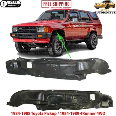 Forros de guardabarros delanteros para camioneta Toyota 1984-1988/4Runner 1984-1989 4x4 Foto 1 de 4