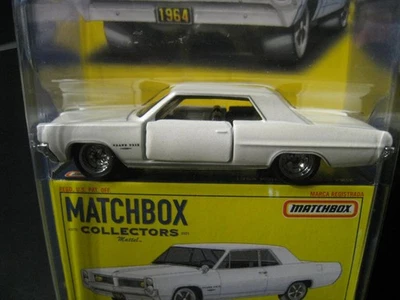 Matchbox Collectors White 1964 PONTIAC GRAND PRIX - Opening Doors, Rubber Tires - Image 1 of 4