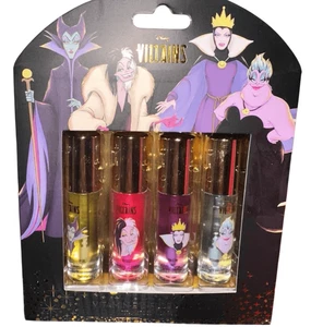 Aceite labial con infusión de vitaminas 4pk Disney Villains NUEVO - Imagen 1 de 3