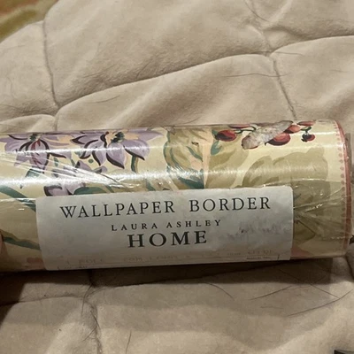 NEW Vintage Laura Ashley Wallpaper Border “Gainsborough Old Rose" pattern - Image 1 of 4
