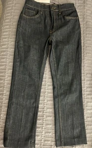 Zara Women's Boot Cut Cropped Jeans Sz 36 US 4 High Rise Slim - Picture 1 of 8