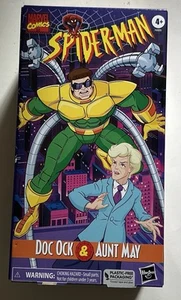 MARVEL LEGENDS RETRO SPIDER-MAN DOC OCK & AUNT MAY VHS STYLE 2 PACK 2023 NEW - Picture 1 of 2