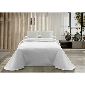 Colcha Hosteline PALMA Blanco Cama de 150 - Imagen 1 de 1