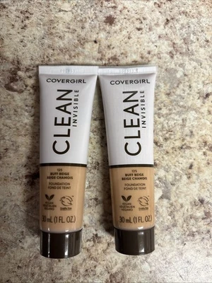 CoverGirl Clean Invisible Vegan Foundation 2PACK SMALL BUSINESS 🔮🧿🪬 - Image 1 of 2
