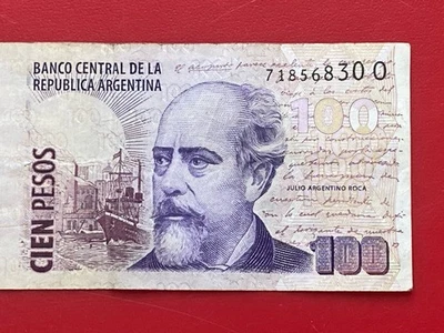 ARGENTINA NOTE 100 PESOS (1999-2002) JULIO ROCA  (SUFFIX O ) P 357 Circulated - Image 1 of 3