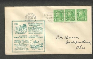 1932 CORNERSTONE LAYING USPO WASHINGTON,DC SEP 28-1932 - Picture 1 of 1