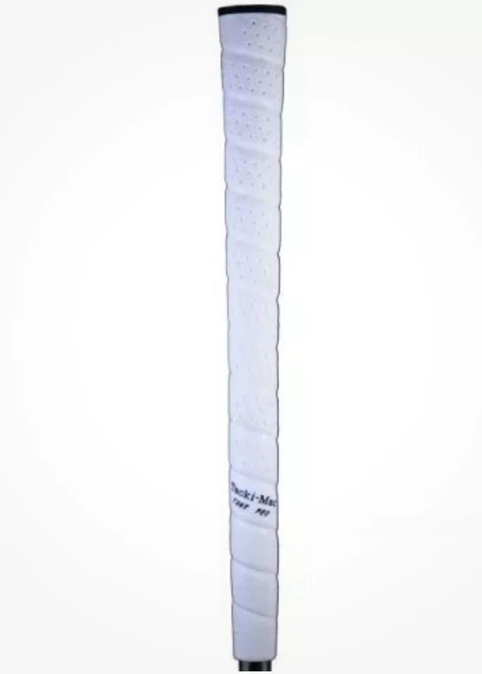 Tacki-Mac Itomic Wrap Grip (WHITE, Midsize, .580) Black Cap Golf NEW  lot of 9 - Image 1 of 1