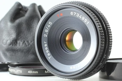 [TOP MINT in Case] Contax Carl Zeiss Tessar 45mm f/2.8 AEJ Lens C/Y From JAPAN - Image 1 of 4