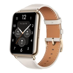 Huawei Watch Fit 2 Classic Smartwatch, biały, złoty, używany - towar B - Zdjęcie 1 z 3
