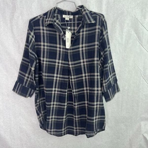 Simply Noelle karierter Pullover blau Shirt Small Medium 8-10 - Bild 1 von 7