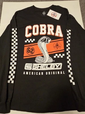 Camiseta Shelby Cobra American Original Manga Longa Nova Com Etiquetas Tamanho XL - Imagem 1 de 4