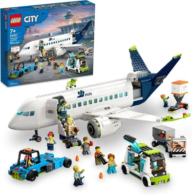 LEGO® City 60367 Avión de Pasajeros 9 Minifiguras Edades 7+ Juego de Juguetes de Construcción Foto 1 de 4