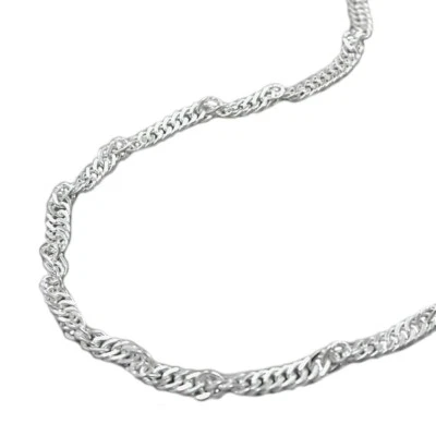 Collana Singapur 2Mm, Argento 925, Collana Rotonda, 45Cm, Donna - Immagine 1 di 3