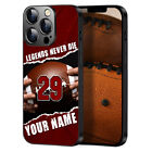 Custom Football PHONE CASE Personalized Rugby Name Number Fit for iPhone Samsung