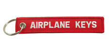 Airplane Keys - KeyChain - Red Embroidered