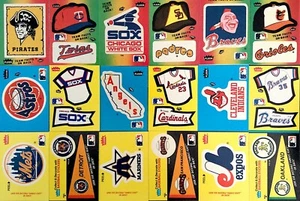 1983-1986 Fleer Baseball Team Logo Stickers / Pick Your Cards / Buy4+ Save40% - Picture 1 of 208
