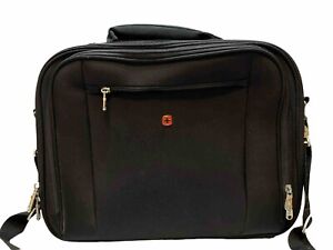 Swiss Gear Briefcase Messenger Bag Computer Case Black Durable Adjustable Strap