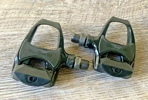 SHIMANO TIAGRA CLIPLESS PEDALS MODEL R540 326 GRAMS NO CLEATS BLACK - Picture 1 of 4