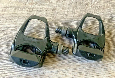 SHIMANO TIAGRA CLIPLESS PEDALS MODEL R540 326 GRAMS NO CLEATS BLACK - Image 1 of 4