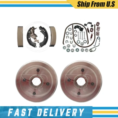 Fits 1985-1987 Plymouth Colt Rear Drums Brake Shoes & Hardware Spring Kit - Image 1 of 4