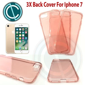 COVER PER IPHONE 7 APPLE TRASPARENTE MORBIDA CUSTODIA SOTTILE TPU SLIM ROSA - Imagen 1 de 1