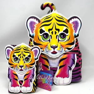 NWT Loungefly Exclusive Lisa Frank Forrest Tiger Cub Mini Backpack & Wallet - Picture 1 of 22