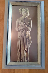 Bild Venus in massivem Holzrahmen 36x21cm hinter mattem Glas hellgrau - Bild 1 von 4