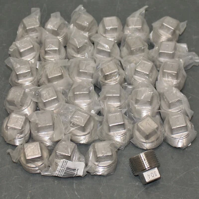 (34) Guardian 1" NPT Square Head Plug 40SQ112N010, 304 Stainless Steel Class 150 - Image 1 of 4