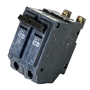 GE THQB2130, 30 Amp, 240 Volt, 2 Pole, Bolt-On Circuit Breaker 90 Day WARRANTY - Picture 1 of 11