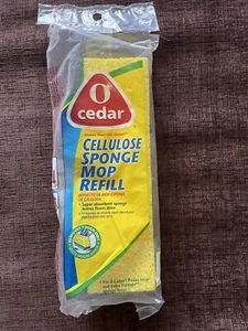 O-Cedar Yellow Cellulose Sponge Mop Head Refill New Sealed Replacement NOS - Picture 1 of 5