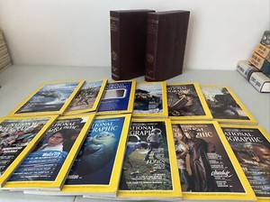 National Geographic 1984 Complete Year with Leather Cases