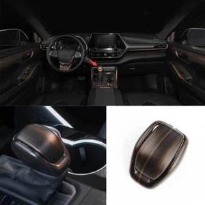 Fit For Toyota Highlander 2020-2022 Wood Grain Gear Shift Knob Head Cover Trim - Picture 1 of 7
