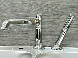 BRIZO T67476-PCLHP Invari Deck Mounted Roman Tub Filler Less Handles Chrome - Picture 1 of 11