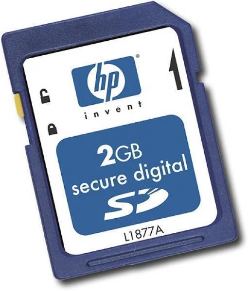 HP Secure Digital SD 2 GB Flash Memory Card (L1877A#707) - Image 1 of 1