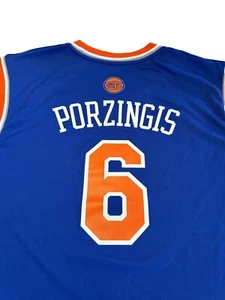 Adidas Kristaps Porzingis #6 New York Knicks NBA Jersey Swingman Mens Size XL - Picture 1 of 11