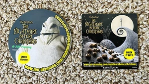 Skellington Oogie Boogie The Nightmare Before Christmas Jun Planning Sticker Lot - Picture 1 of 1