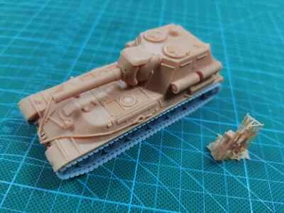 3D Printed 1/72 S series Assault self-propelled gun ISU-2SH Tank Model Unpainted - Image 1 of 3