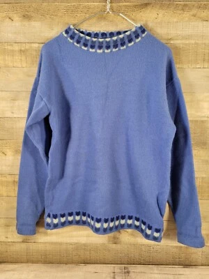 VTG Imported P&M Distributors Sweden 100% Wool Blue Sizing in measurements - Image 1 of 4