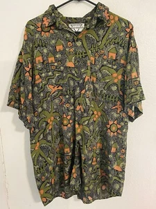 Vintage 80s Marc Daniels Men's Pop Art Shirt Short Sleeve Sz XL - Picture 1 of 5