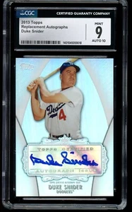 2013 Topps Replacement Auto Duke Snider CGC AUTO 10, CGC 9 - Picture 1 of 2
