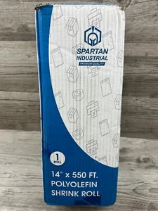 Spartan Industrial Premium Quality - 14" X 550' Polyolefin Heat Shrink Wrap Roll - Picture 1 of 4