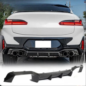 REAL CARBON Rear Bumper Diffuser Lip Spoiler For BMW X4M CompetitionG02F98 LCI E - Bild 1 von 11
