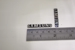 For Replacement SAMSUNG Chrome Silver Logo Badge 44mm x 6mm Single - Picture 1 of 1