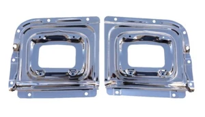 56 placas de respaldo de luz de estacionamiento cromadas Chevy marca Danchuk hechas en Estados Unidos 1956 - Imagen 1 de 8