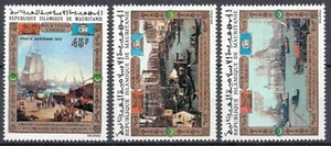 1972 - Mauritania - Salviamo Venezia, Quadri 3 val. MNH** - Foto 1 di 1